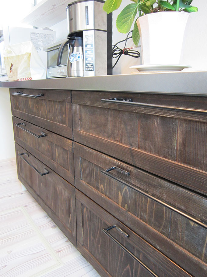 杉キッチン面材