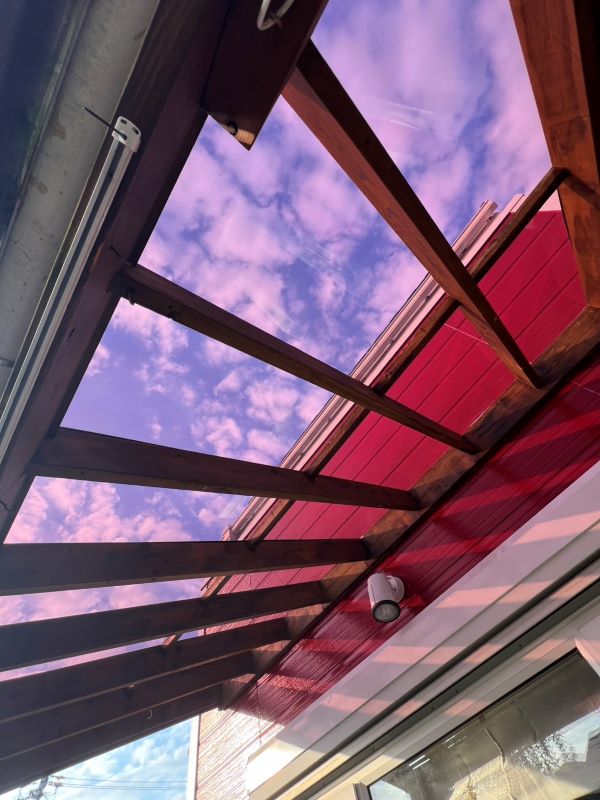 ウッドデッキ屋根工事