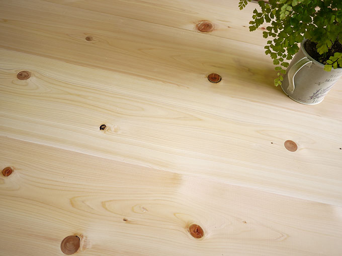 桧幅広フローリング